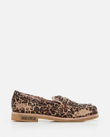 Golden Goose - JERRY LEOPARD PRINT LEATHER LOAFERS