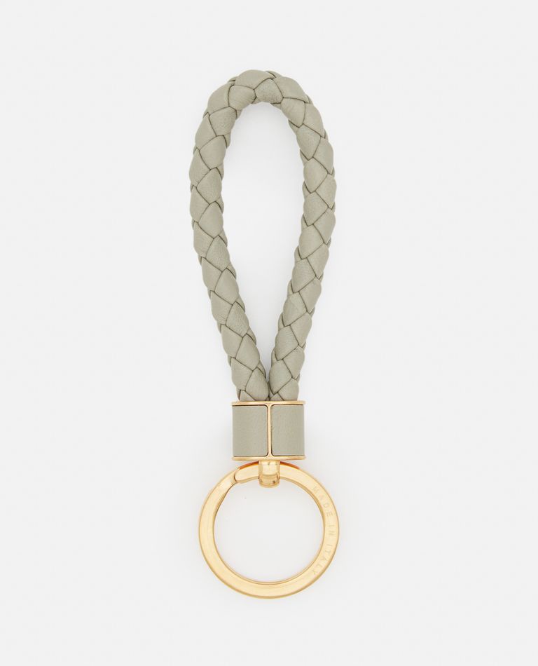 LEATHER INTRECCIO KEY RING for Women - Bottega Veneta | Biffi