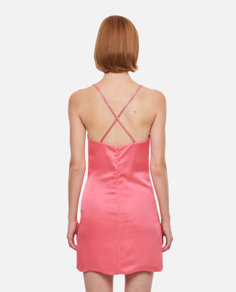 Shop Attico ''fujiko'' Mini Dress In Rose