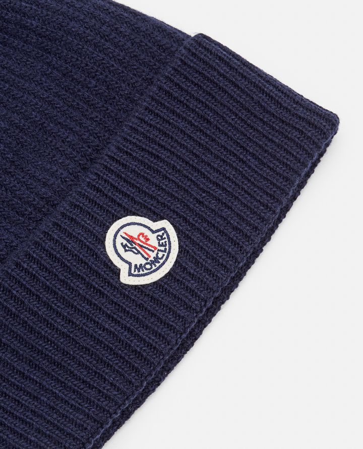 Moncler - WOOL AND CASHMERE BEANIE HAT_2