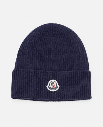 Moncler - WOOL AND CASHMERE BEANIE HAT