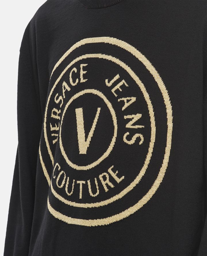 Versace Jeans Couture - ROUND EMBLEM WOOL SWEATER_2