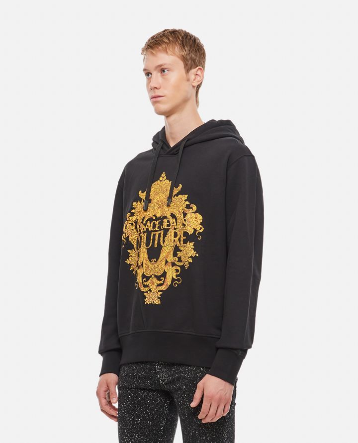 Versace Jeans Couture - PRINTED COTTON HOODIE_2