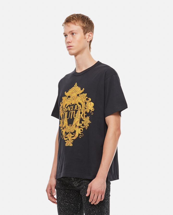 Versace Jeans Couture - T-SHIRT IN COTONE STAMPATO_3