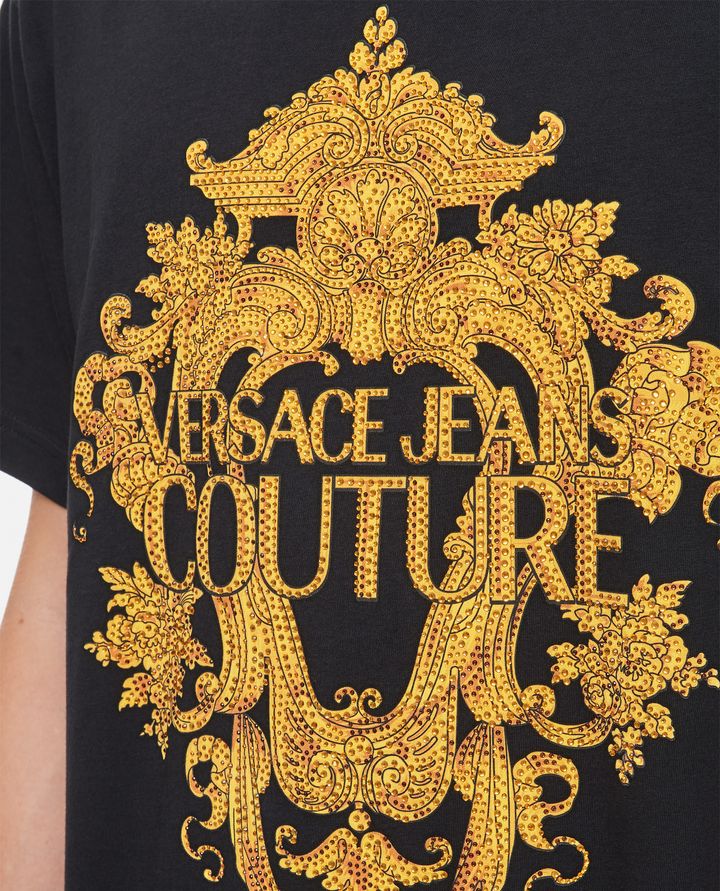 Versace Jeans Couture - T-SHIRT IN COTONE STAMPATO_4
