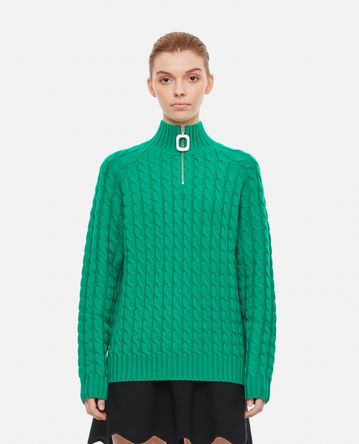 JW Anderson - CABLE KNIT HENLEY JUMPER