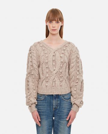 Sea New York - CADEN CABLE KNITS L/SLV VNECK SWEATER