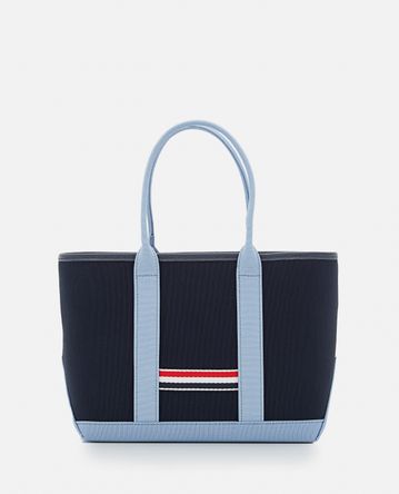 Thom Browne - SMALL TOOL TOTE IN CANVAS W/ INTERLOCK BACKING