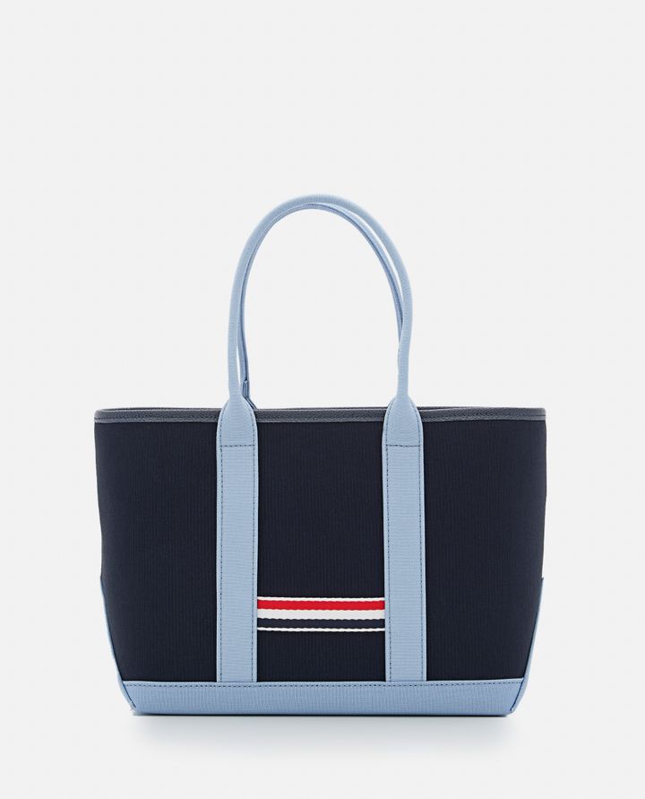 Thom Browne - SMALL TOOL TOTE IN CANVAS W/ INTERLOCK BACKING_1