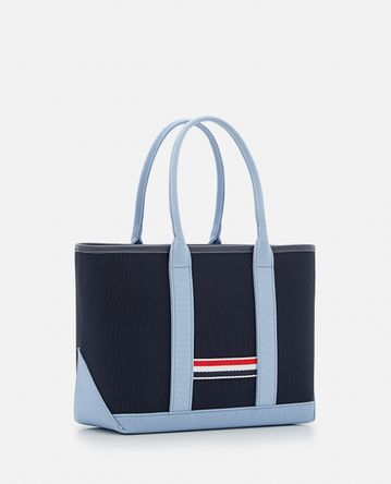 Thom Browne - SMALL TOOL TOTE IN CANVAS W/ INTERLOCK BACKING
