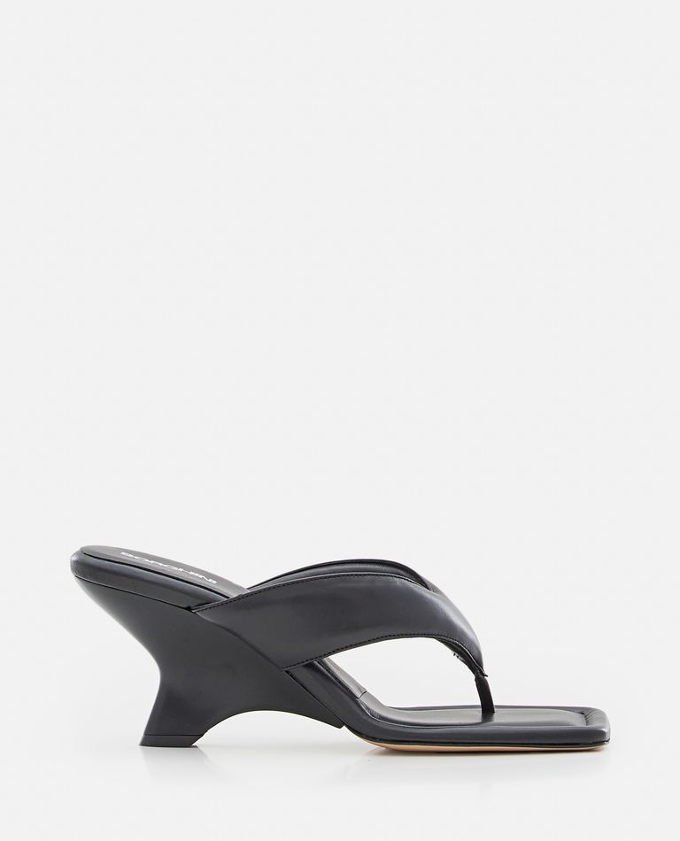 Gia Borghini  ,  70mm Gia 6 Leather Sandals  ,  Black 38
