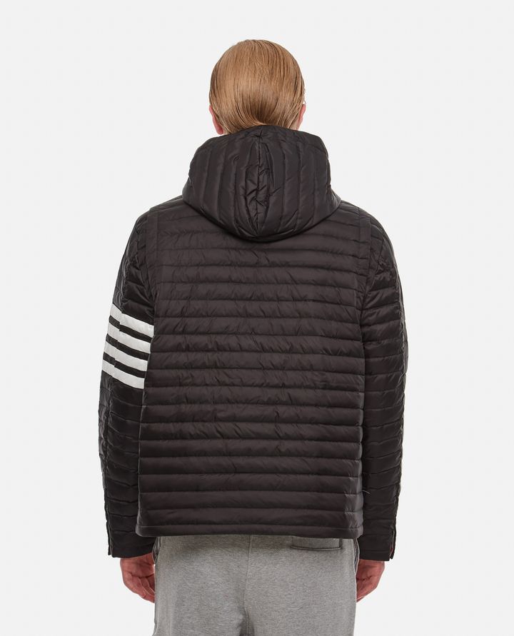 Thom Browne - DOWNFILLED QUILTED HOODED JACKET W/ 4 BAR_3
