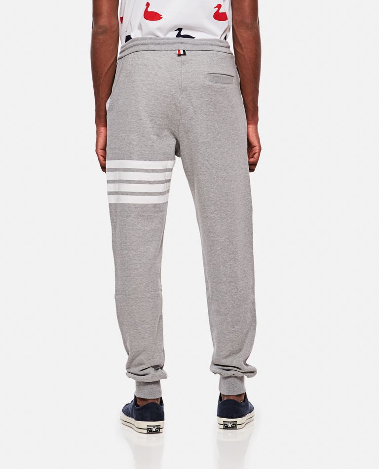 Shop Thom Browne Classic Sweatpant In Classic Loopback Enginereed 4 Bar In Grey