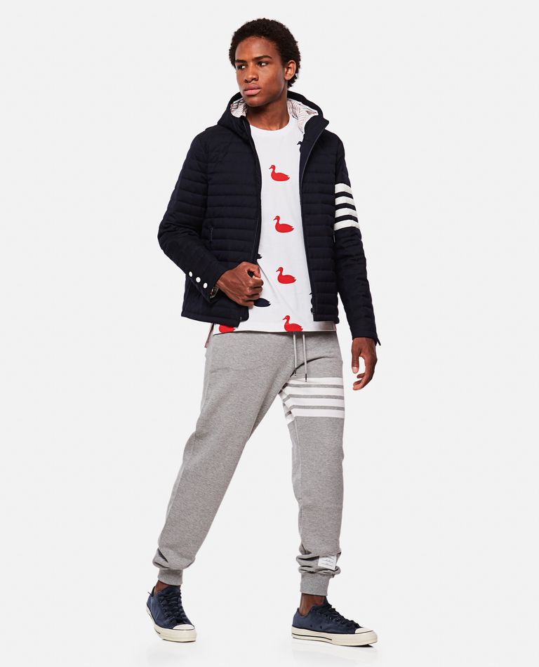 Shop Thom Browne Classic Sweatpant In Classic Loopback Enginereed 4 Bar In Grey