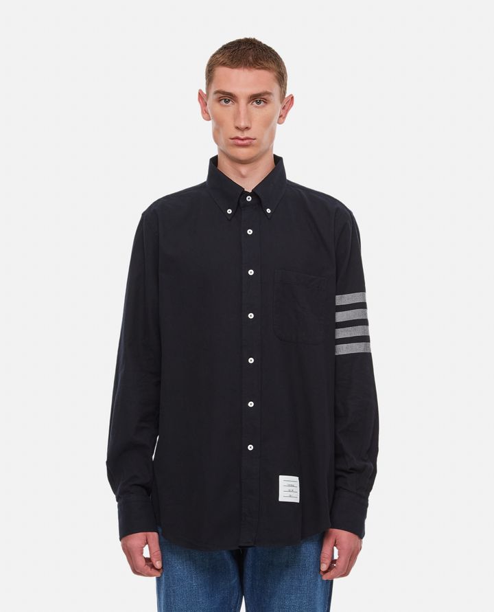 Thom Browne - TONAL 4 BAR COTTON SHIRT_1