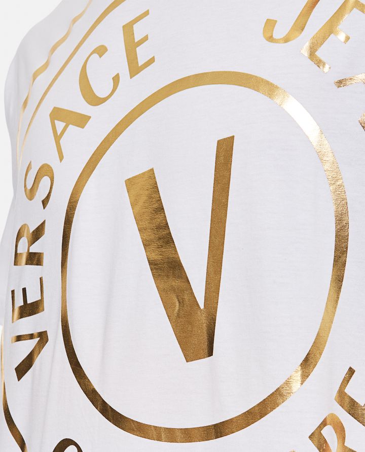 Versace Jeans Couture - COTTON LOGOED T-SHIRT_4