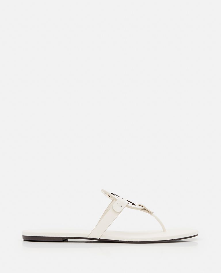 Tory Burch  ,  Miller Soft Flat Sandals  ,  White 9,5