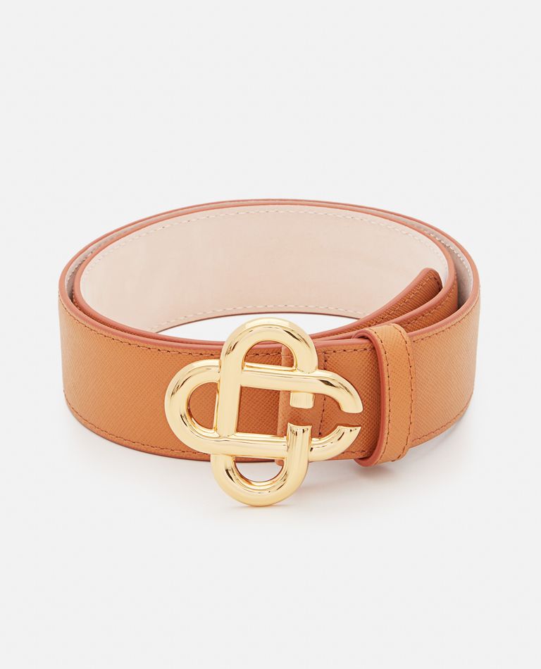 Casablanca  ,  Logo Leather Belt  ,  Brown 75
