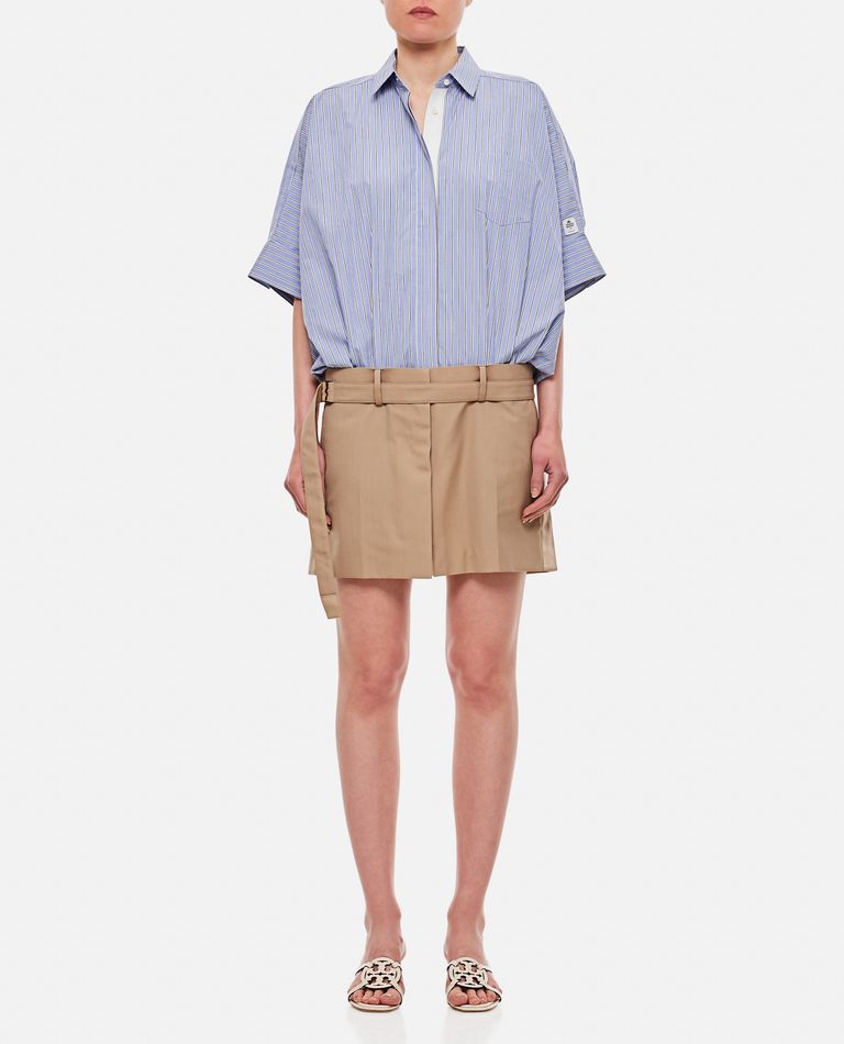 THOMAS MASON COTTON POPELINE MINI DRESS for Women - Sacai THOMAS MASON COTTON POPELINE MINI DRESS for Women - Sacai