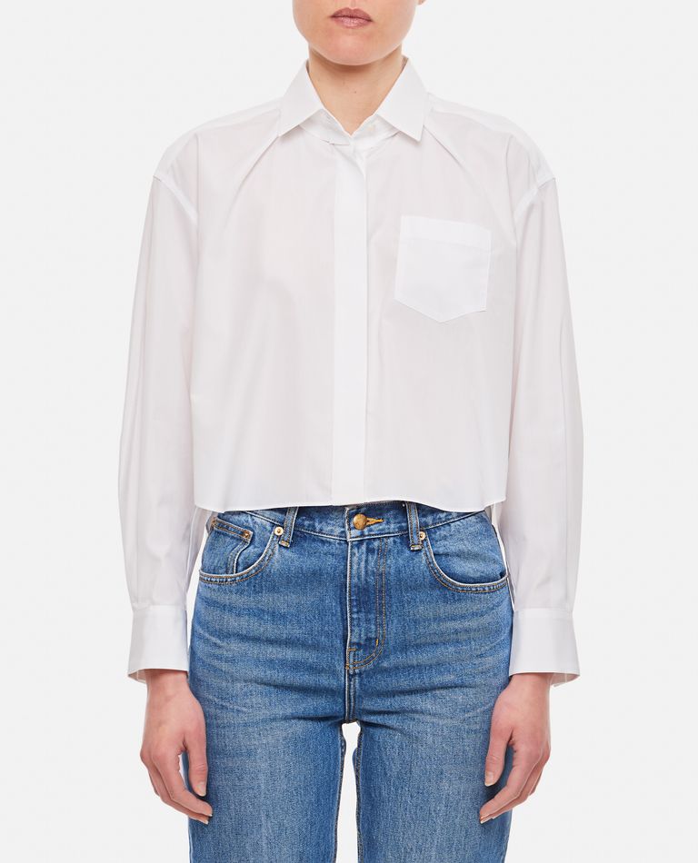 Sacai  ,  Thomas Mason Cotton Popeline Shirt  ,  White 1