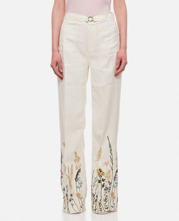 Polo Ralph Lauren - WIDE LEG EMBROIDERED PANTS