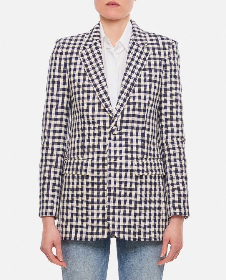 Ami Paris  ,  Cotton Wool Gabardine Jacket  ,  Blu 40