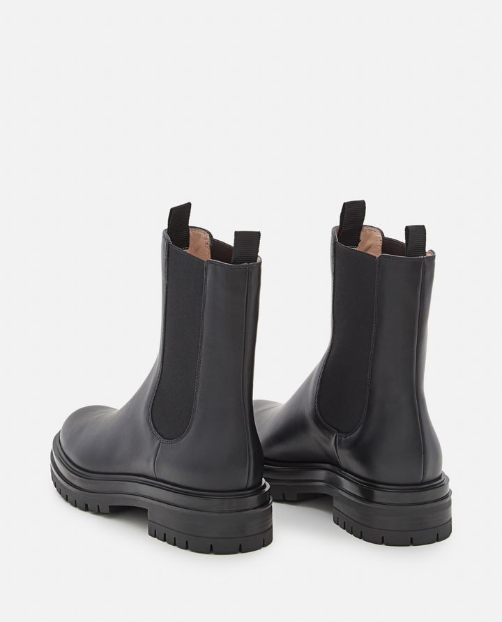Gianvito Rossi - CHESTER LEATHER CHELSEA BOOTS_3