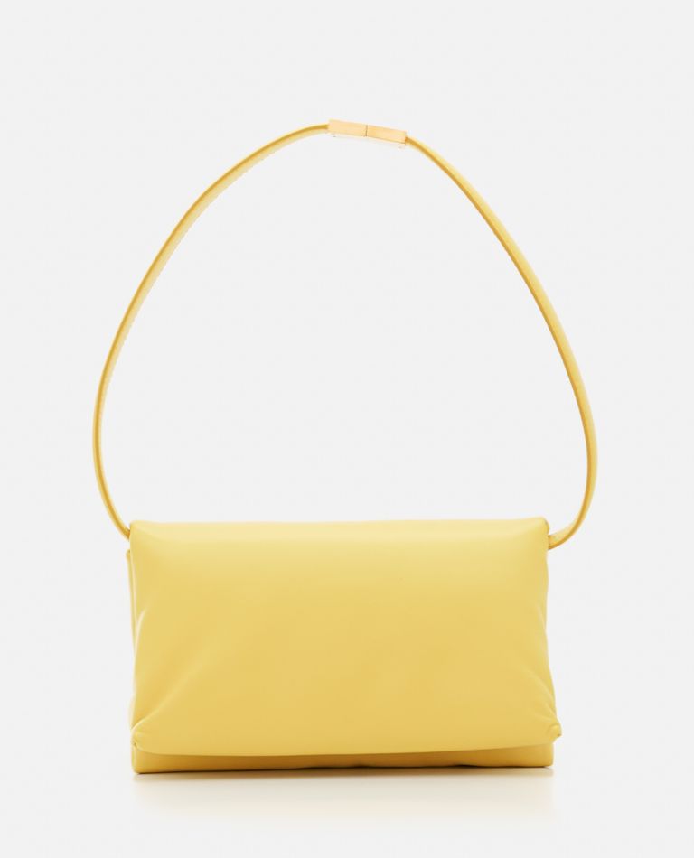 Marni  ,  Small Prisma Leather Shoulder Bag  ,  Yellow TU