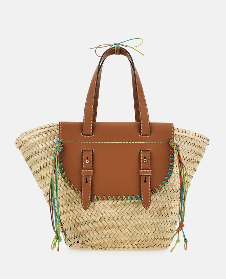 Cuba Lab - TROPICANA STRAW AND LEATHER TOTE BAG_3