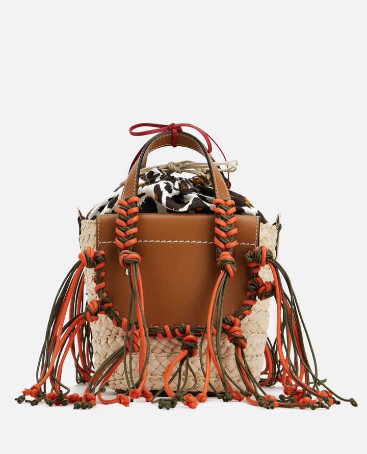 Cuba Lab - HABANERA STRAW AND LEATHER HANDBAG WITH APPLIED FRINGES_5