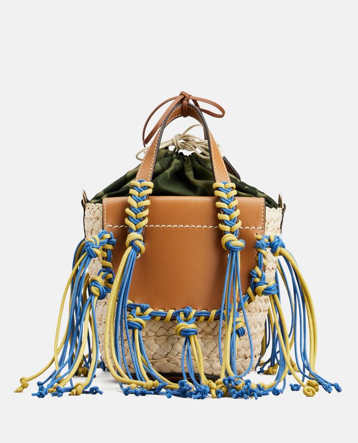 Cuba Lab - HABANERA STRAW AND LEATHER HANDBAG WITH APPLIED FRINGES_5