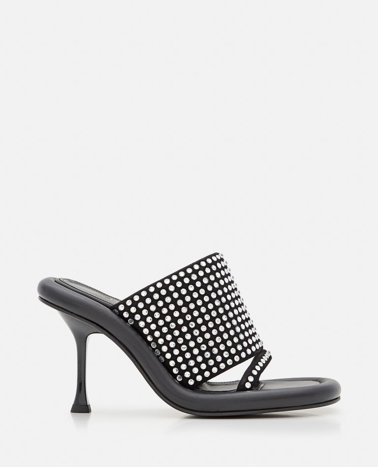 JW Anderson  ,  90mm Bumper Strass Mules  ,  Black 39