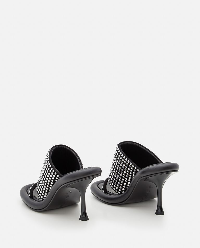 Shop Jw Anderson 90mm Bumper Strass Mules In Black