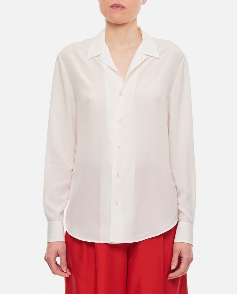 Ralph Lauren Collection  ,  Darien Silk Shirt  ,  White 12