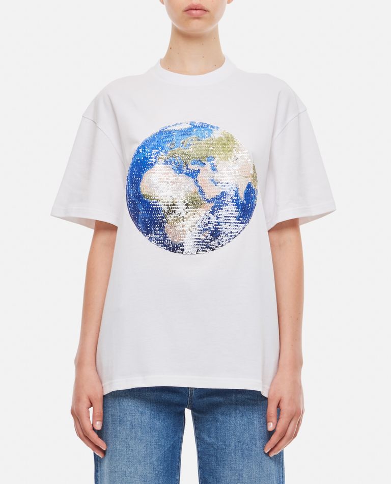 SEQUINS COTTON T-SHIRT for Women - JW Anderson sale | Biffi