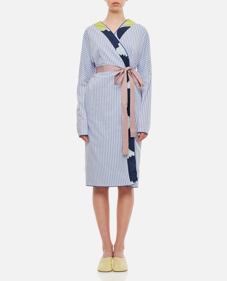 Rohka  ,  Long Kimono Dress  ,  Blu S-M