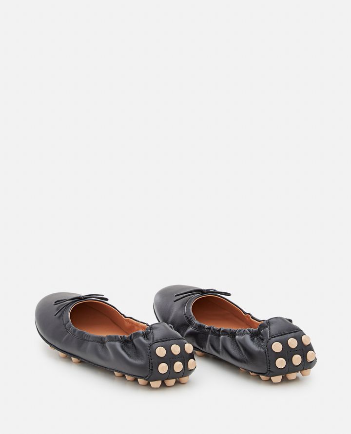 Tod's - GOMMINO LEATHER BALLET FLATS_6