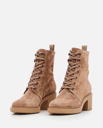 Gianvito Rossi - FOSTER LACE-UP SUEDE BOOTS