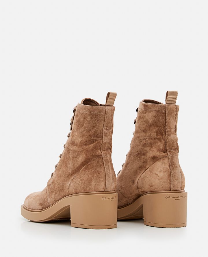 Gianvito Rossi - FOSTER LACE-UP SUEDE BOOTS_3