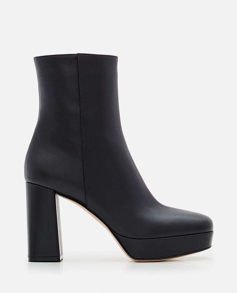 Gianvito Rossi  ,  Daisen Heeled Leather Boots  ,  Black 36