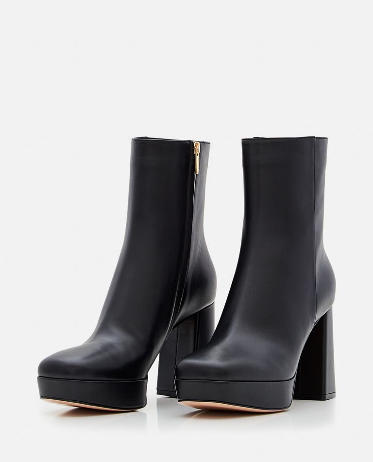 GIANVITO ROSSI DAISEN HEELED LEATHER BOOTS