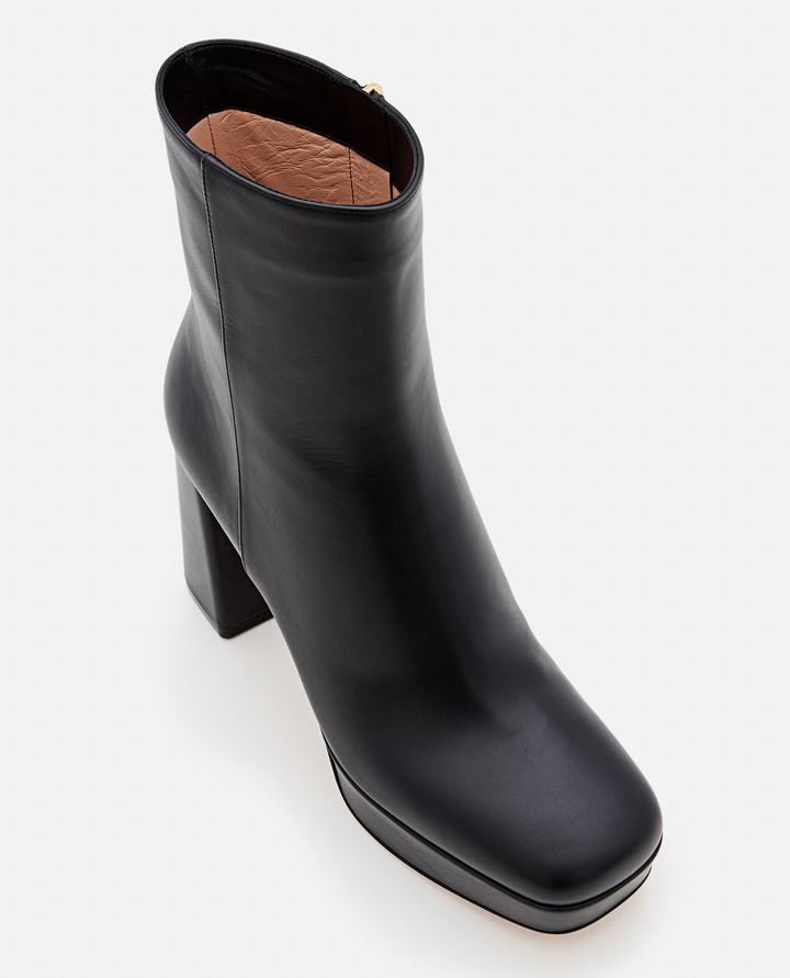 Gianvito Rossi - DAISEN HEELED LEATHER BOOTS_4