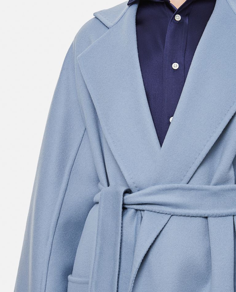 Max Mara Cadmio belted coat - Blue