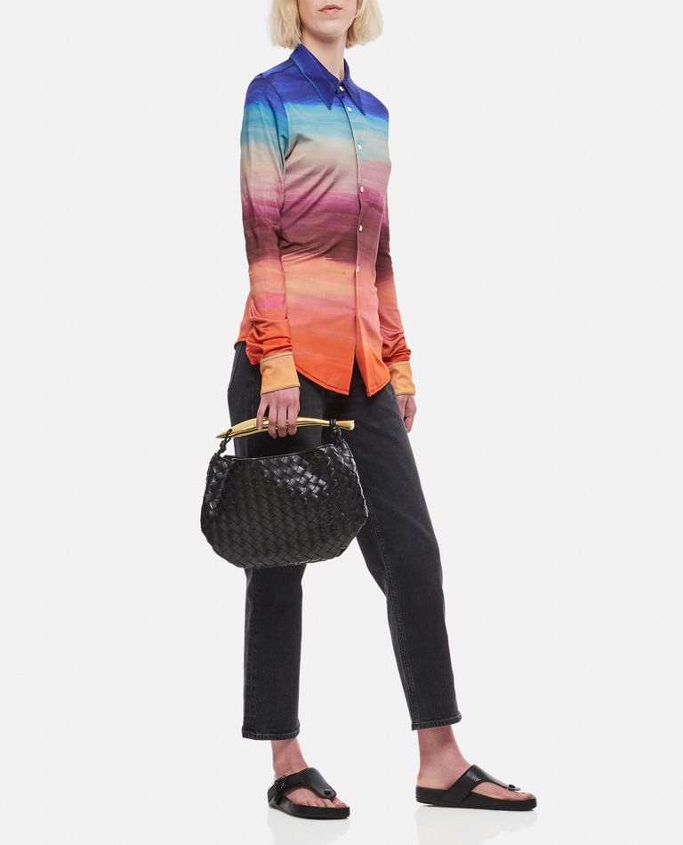 Shop Marni Viscose Stretch Shirt In Multicolor