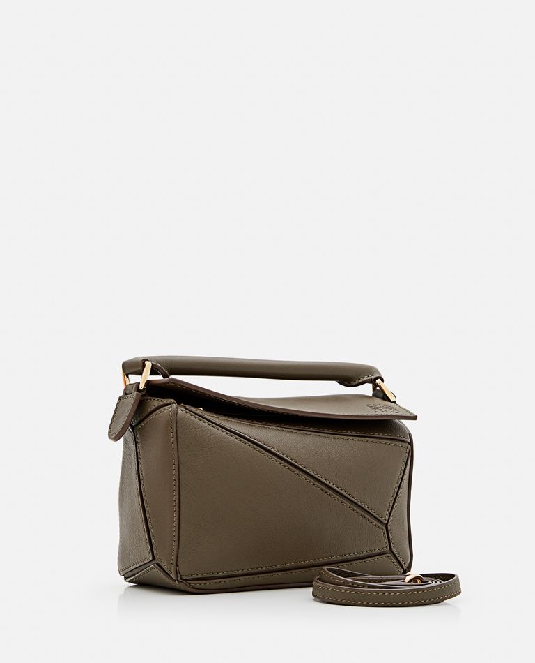 Loewe puzzle mini leather best sale shoulder bag