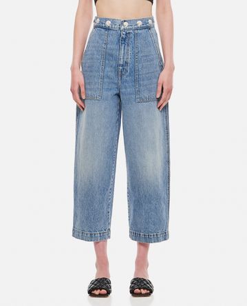 Khaite - HEWEY HIGH WAISTED STUDDED JEANS