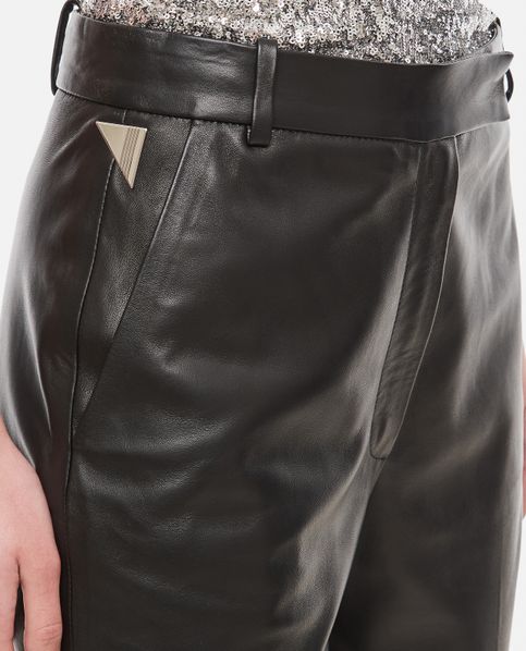 PIAF LEATHER FLARED TROUSERS