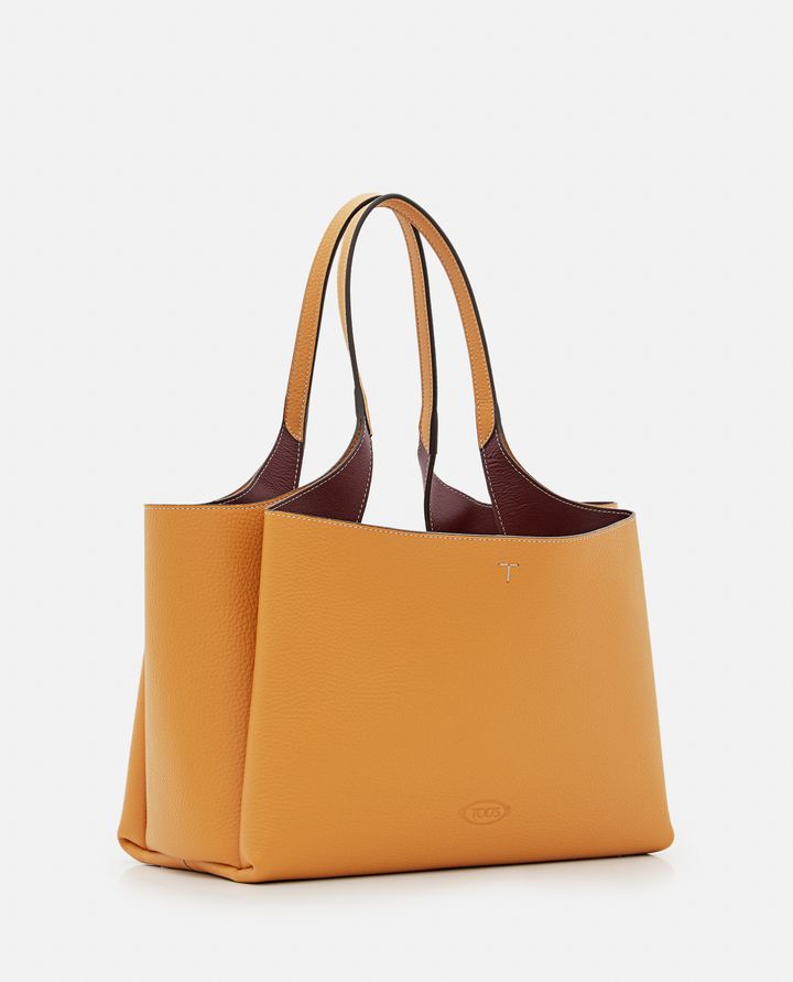 Tod's - DOUBLE HANDLES LEATHER TOTE BAG_3