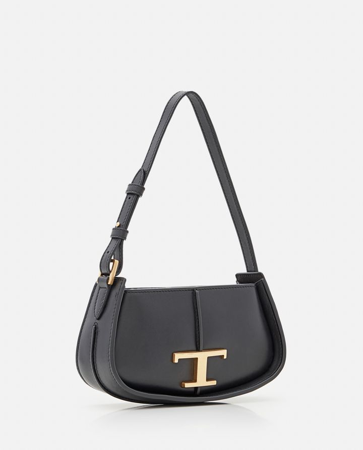 Tod's - MICRO DEMI LUNE LEATHER SHOULDER BAG_4