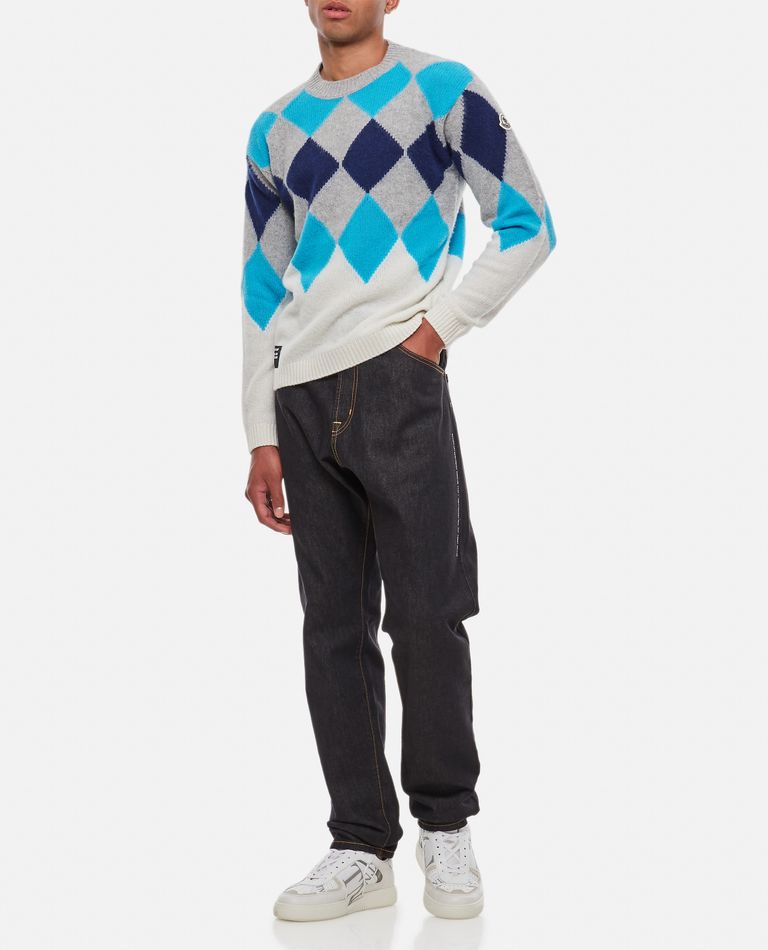 Moncler Genius  ,  Argyle Wool & Cashmere Sweater Moncler X Frgmt  ,  Multicolor S